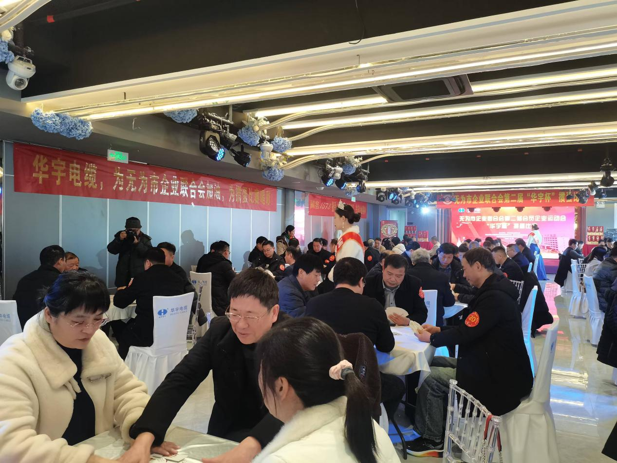 無為市企業(yè)聯(lián)合會舉辦第二屆“華宇杯”摜蛋比賽